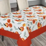 مفرش طاولة بطباعة خوخ