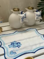 شنترو مميز بالوردة الزرقاء