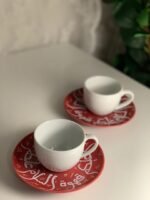 ⁦2فناجين قهوة مميزة بعبارات عربية⁩ - الصورة ⁦2⁩