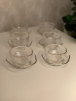 ⁦طقم من6 فناجين زجاجية⁩ - الصورة ⁦2⁩