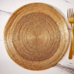 كوستر دائريمزين بالخرز مقاس30سم