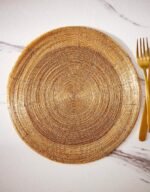 كوستر دائريمزين بالخرز مقاس30سم