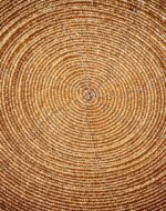 ⁦كوستر دائريمزين بالخرز مقاس30سم⁩ - الصورة ⁦4⁩