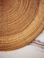 ⁦كوستر دائريمزين بالخرز مقاس30سم⁩ - الصورة ⁦5⁩