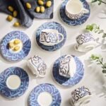 طقم قهوة فاخر بطباعة الحروف العربية