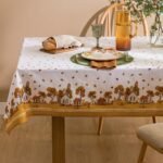 مفرش ناعم بطباعة منزل الخريف 🍂🏠مقاس220x150