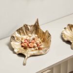 مترد معدنيّ بتصميم ورق شجر