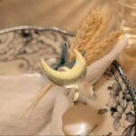 6حلقات مناديل معدنية بشكل هلال
لونذهبي-فضي