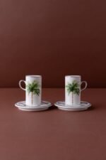 ⁦طقم فناجين قهوه زوجي - نخلة 🌴⁩ - الصورة ⁦3⁩