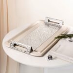 سفرة تقديم من المعدن من مجموعة أصالة