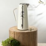 ترمس واحد للشاي  او القهوة من لقاء - أبيض لؤلؤي و فضي