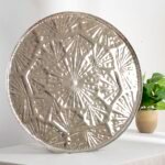 سفرة تقديم (تقعيد) من المعدن الهندي الفاخر مقاس 75سم