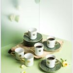 طقم قهوة روزيت - اخضر