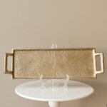 سفرة تقديم مستطيلة-معدن الهنديDuo