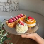 صحن حلو بحافة دهبية