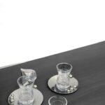 طقم 6شاي و6قهوه - لؤلؤة فضي