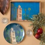 ⁦صحن تقديم بورسلان - ديزيرت إليجانس⁩ - الصورة ⁦3⁩