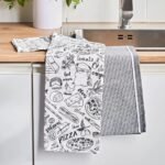 ⁦طقم مناشف مطبخ قطعتين - بيتزاريا - 70x50 سم⁩ - الصورة ⁦3⁩