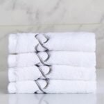 طقم مناشف صغيرة 4 قطع - ويفز - (مصري)30x30 سم