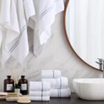 ⁦طقم مناشف صغيرة من قطن 4 قطع 650 جرام لكل متر مربع - إيجيبشيان هوتل - 30x30 سم⁩ - الصورة ⁦4⁩