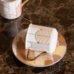 ⁦طقم أكواب كابتشينو وصحن من الخزف الصيني الجديد 6قطع - تمارا - 200 مل⁩ - الصورة ⁦2⁩