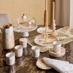 ⁦طقم أكواب كابتشينو وصحن من الخزف الصيني الجديد 6قطع - تمارا - 200 مل⁩ - الصورة ⁦3⁩