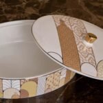 ⁦صحن تقديم من الخزف الصيني الجديد مع غطاء - تمارا - 21 سم⁩ - الصورة ⁦2⁩