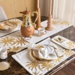 ⁦طقم مفارش صحون 4 قطع - تمارا⁩ - الصورة ⁦3⁩