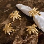 طقم حلقات مناديل 4 قطع - تمارا - 5 سم