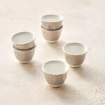 طقم فناجين قهوة بورسلان 6 قطع - أماليا - 80 مل، 6 أفراد