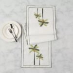 مفرش بتطريز شجر النخيل - 180x33 سم