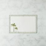 ⁦طقم لبادات صحون بتطريز نخلة من 4 قطع - 30x45 سم⁩ - الصورة ⁦2⁩