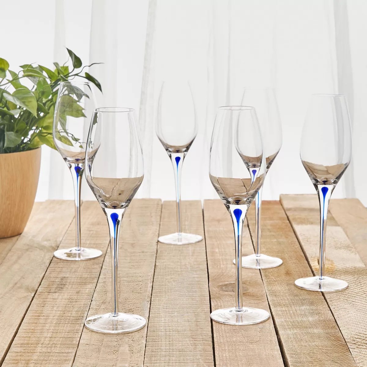 img_7378 طقم كاسات فلوت 6 قطع - رافين - 240 مل - الصورة 1