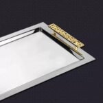 ⁦سفرة تقديم من الستانلس ستيل الفاخر-Gold Detaylı Selçuklu⁩ - الصورة ⁦2⁩