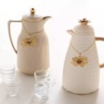 طقم تاقات ترمس شاي وقهوة - زهر