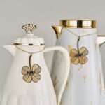 طقم تاقات ترمس شاي وقهوة - زهر black