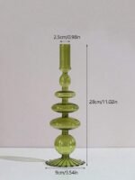 ⁦شمعدان ملون زجاج⁩ - الصورة ⁦2⁩