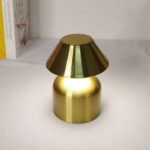 ⁦اضاءة ديكور - فطر هرمي-ذهبي⁩ - الصورة ⁦2⁩