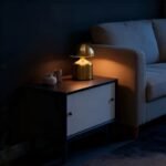 ⁦اضاءة ديكور - فطر ماكرون-ذهبي⁩ - الصورة ⁦4⁩