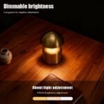 ⁦اضاءة ديكور - فطر ماكرون-ذهبي⁩ - الصورة ⁦3⁩