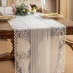 رانر طاولة دانتيل -33ابيض