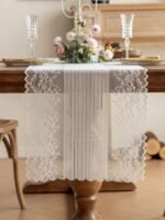 ⁦رانر طاولة دانتيل -33ابيض⁩ - الصورة ⁦4⁩