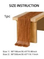 ⁦رانر طاولة غوزيه بمقاس90*180⁩ - الصورة ⁦3⁩