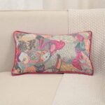 ⁦غطاء وسادة جاكار بنقش  ببغاء⁩ - الصورة ⁦3⁩