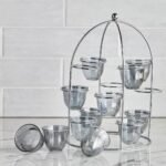 ⁦طقم قهوة زجاجي 13 قطعة - أراس فضي- 80 مل، 12 فرد⁩ - الصورة ⁦2⁩