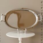 سفرة تقديم بيضاوية كبيرة-ألماس