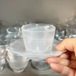 طقم 6 فناجين زجاجية