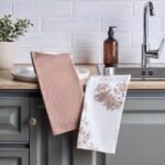 طقم مناشف مطبخ قطعتين - هيرتدج - 40x65 سم