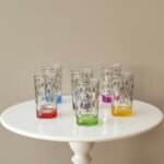 كاسات شاي مغربي - نقش فضي