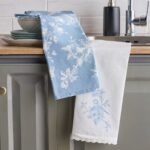 طقم مناشف مطبخ من قطعتين - بلو - 45x65 سم